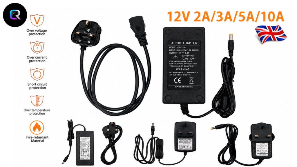 Cách chọn Adapter 12V 5A đúng điện áp và đầu cắm
